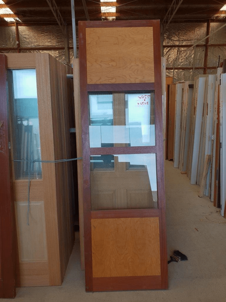 Door Recycled Hardwood Glass & Oak 44242 Door Recycled Hardwood Glass & Oak 44242