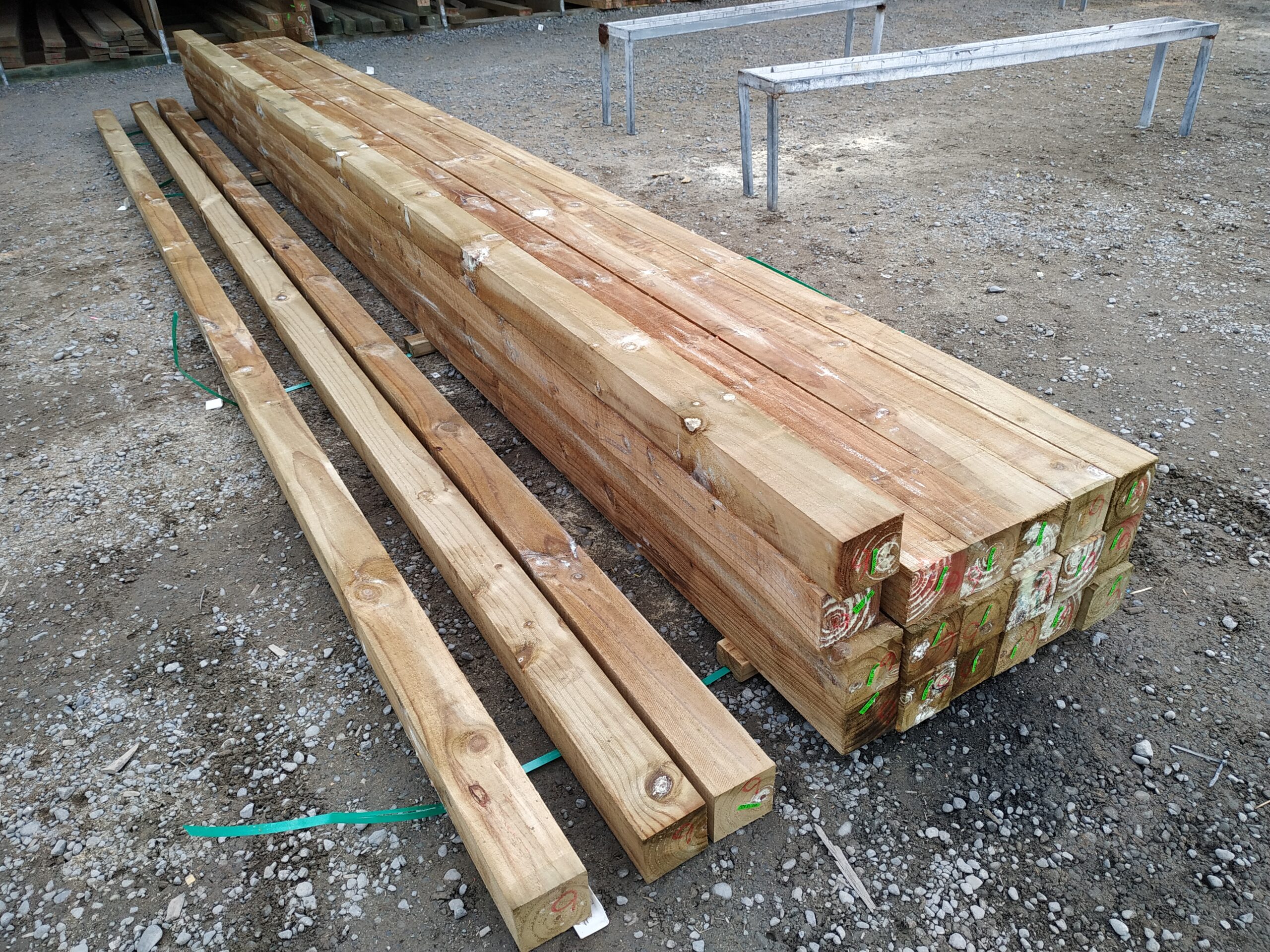 44314-Pine 100×100 H4 Pine 100 x 100mm H4 Treated Roughsawn New - Image 2