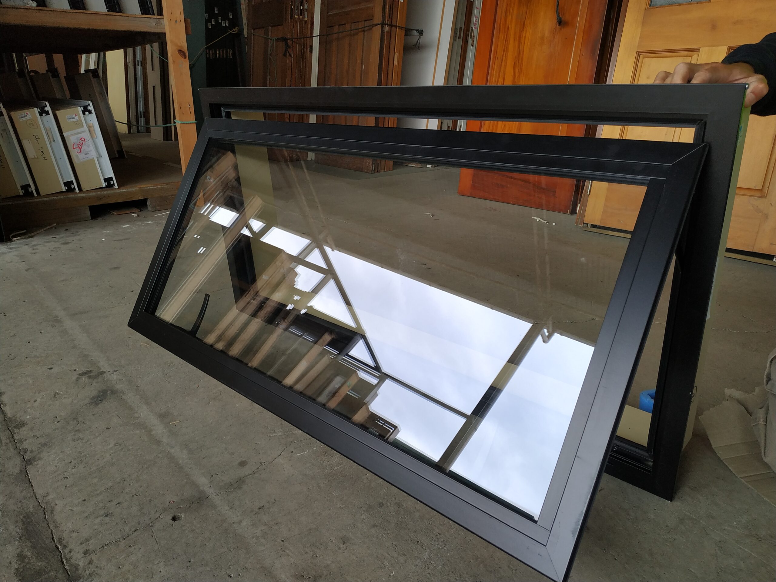 84932-1180×580 Ebony Window (1) Double Glazed 1180w x 580h Ebony Aluminium Window New - Image 7