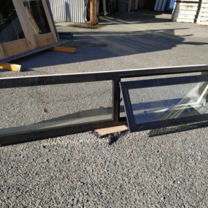 84937-1780×380 Ebony Window Double Glazed 1780w x 380h Ebony Aluminium Window NEW