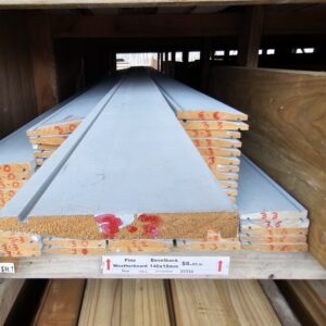 WB ex150 – 35936 (3) Pine 142x18mm Bevelback Weatherboard Pre-Primed