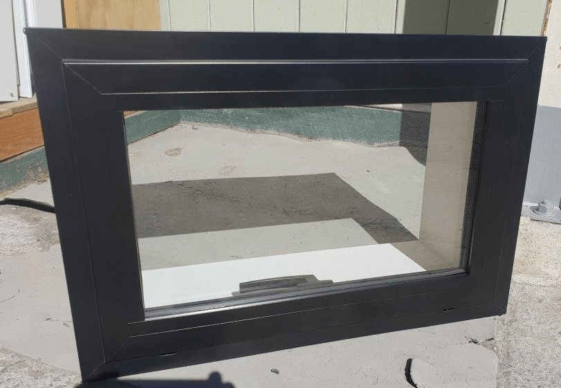 Double Glazed New Black Aluminium Window 84935 Double Glazed New Black Aluminium Window 84935