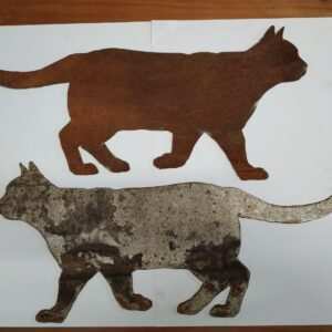 Steampunk ornamental corten metal cat designs 85014 Steampunk ornamental corten metal cat designs 85014