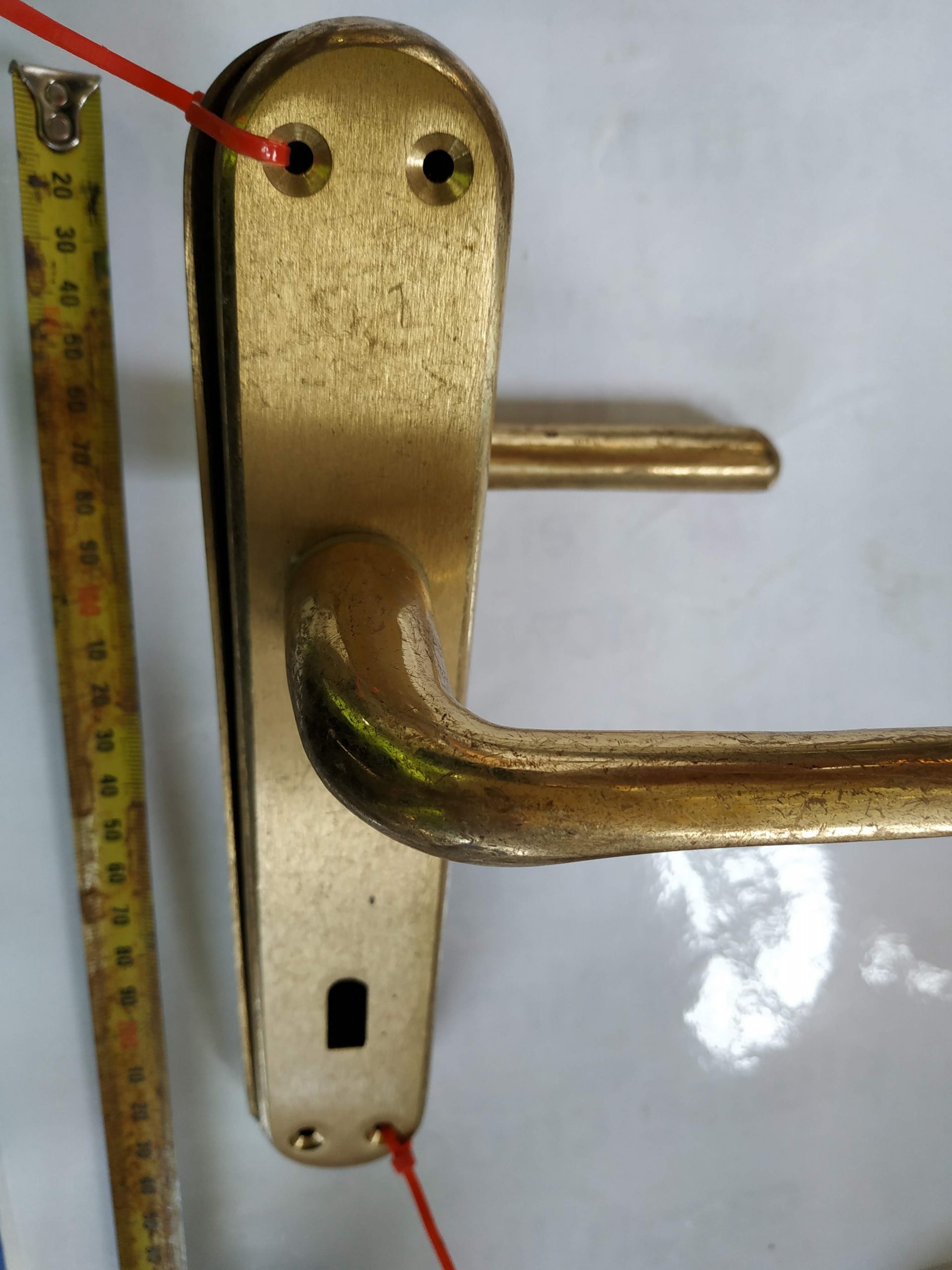 Brass Lever Door Handle Set (Pair) Musgroves Ltd