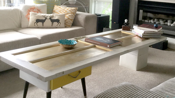 Upcycled Door Coffee Table
