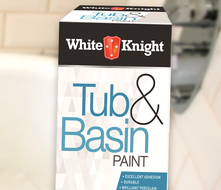 White Knight Tub and Basin paint