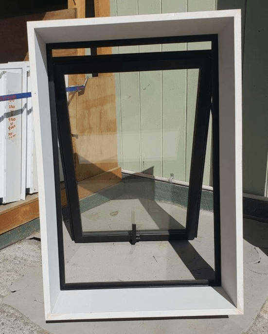 Open Black Aluminium Window inside view 84936 Open Black Aluminium Window inside view 84936