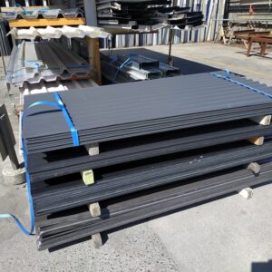 34895 Ebony 760 Cover Corrugated Iron Ebony Coloursteel 760 cover Iron