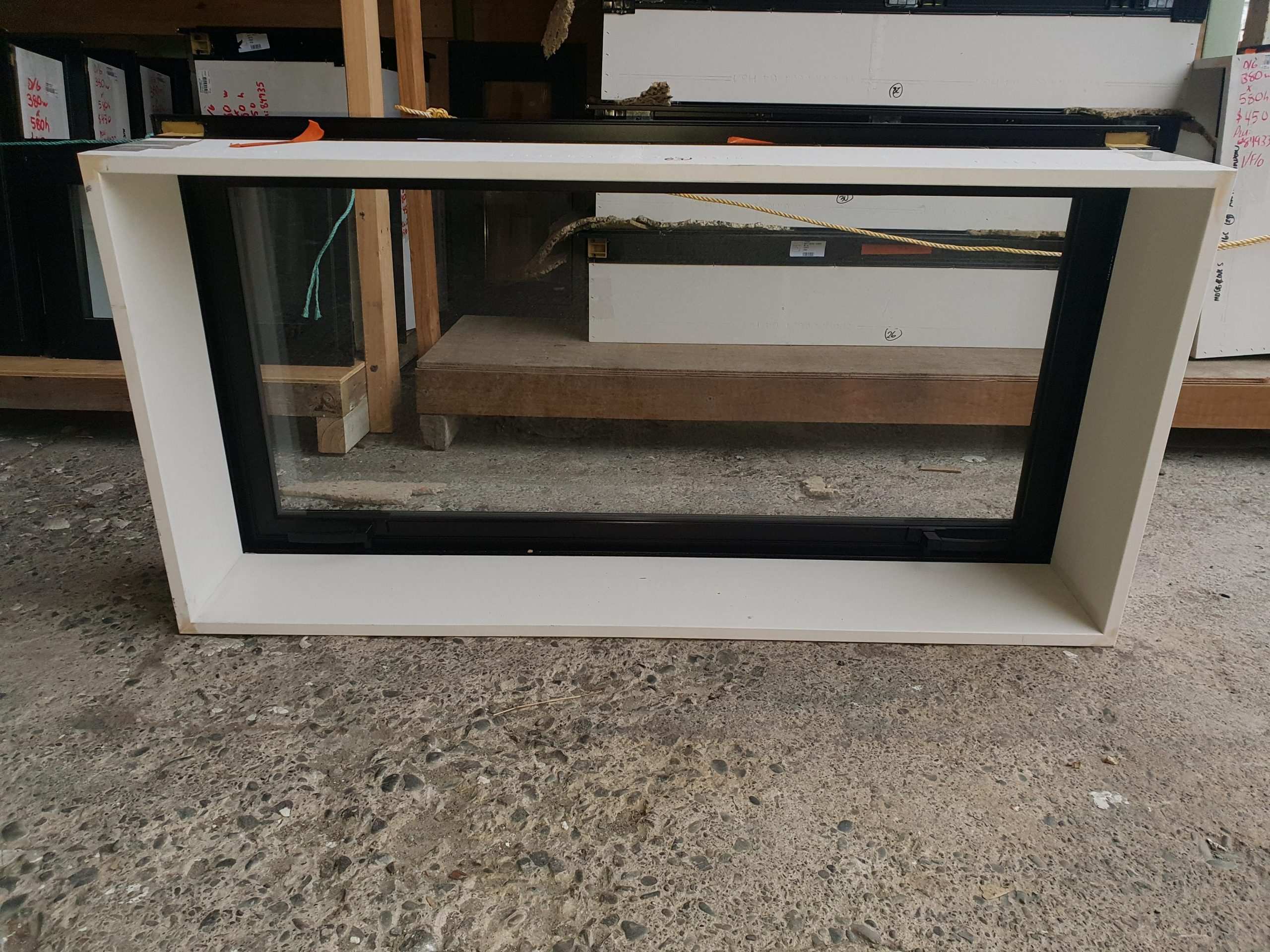 new_ebony_dg_window_5_int-1.jpg Double Glazed 1180w x 580h Ebony Aluminium Window New - Image 4