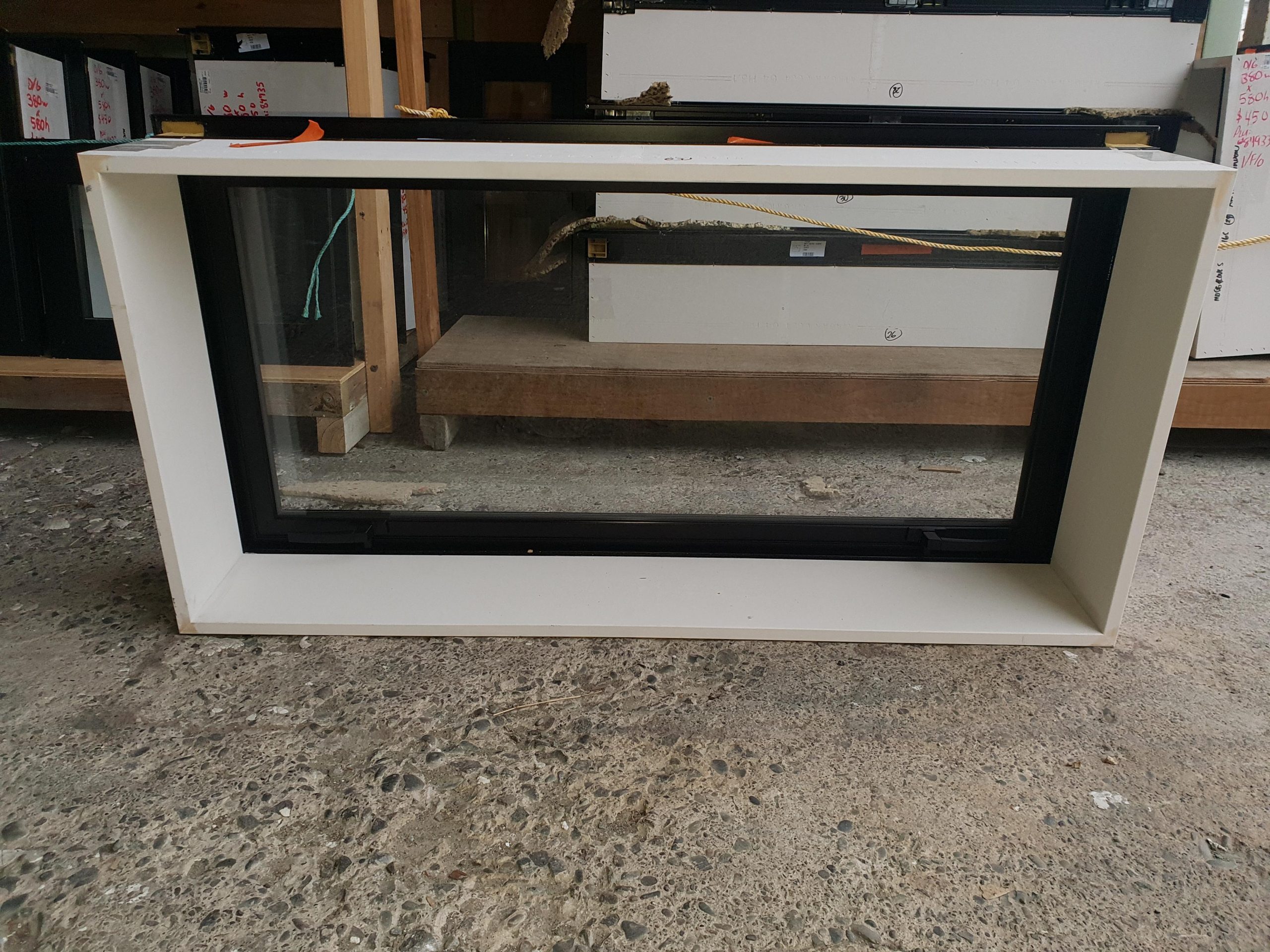 new_ebony_dg_window_5_int.jpg Double Glazed 1180w x 580h Ebony Aluminium Window New - Image 2