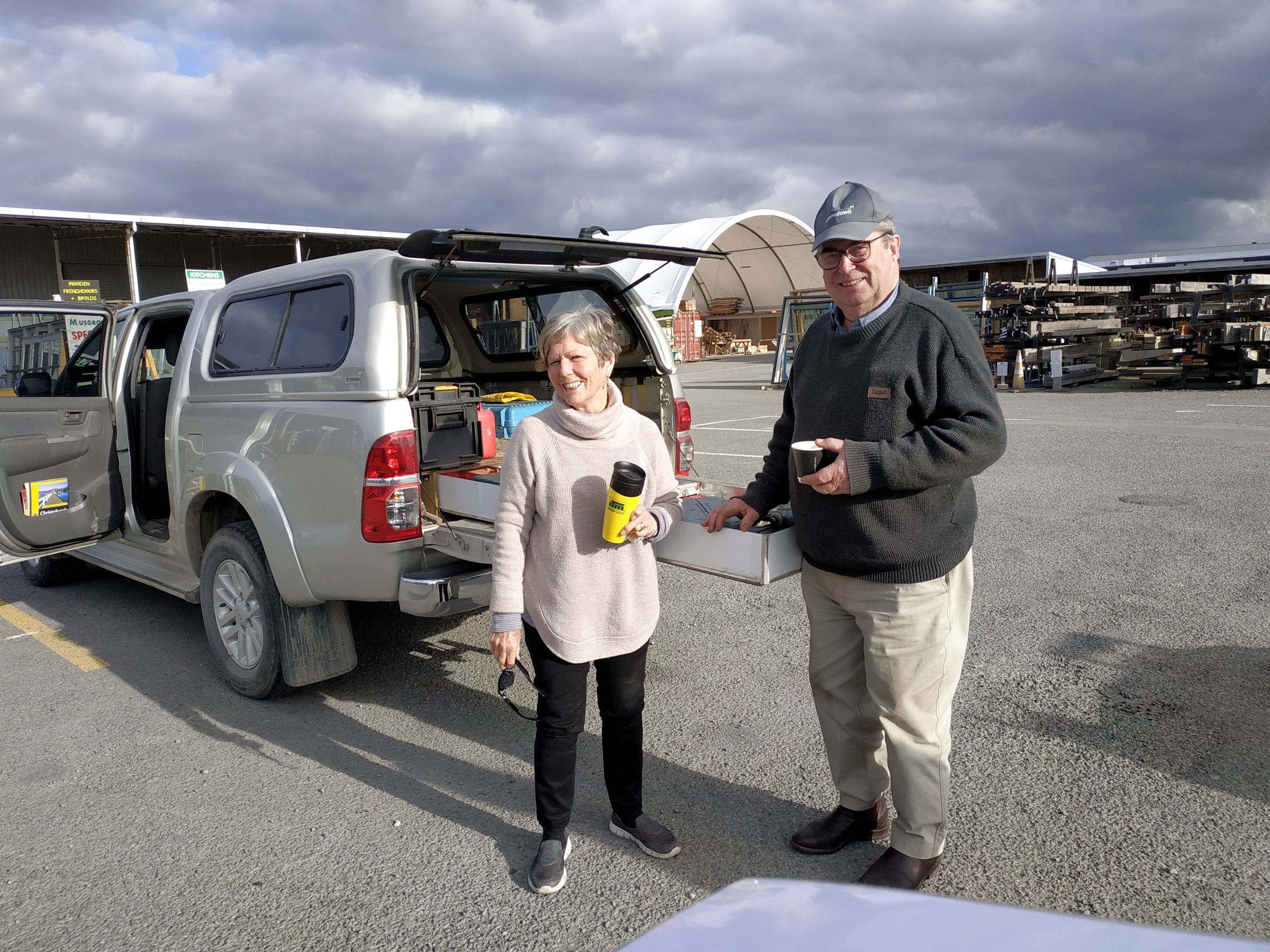 Couple from Geraldine show of ACM invention