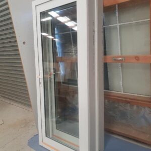 90859 New White DG Alloy Door Inward Opening group photo B White Aluminium 880w x 2050h New Double Glazed Door in Jamb