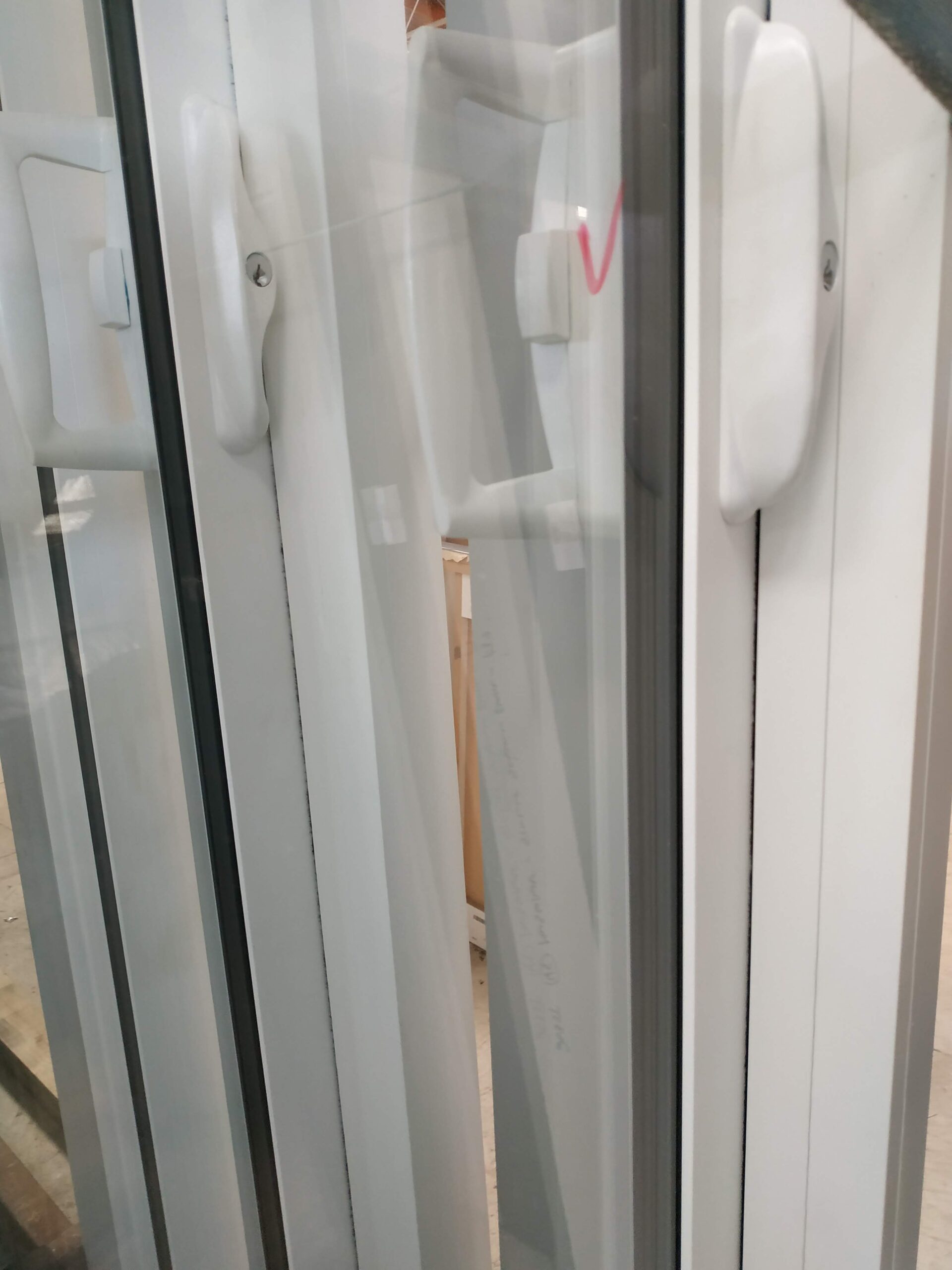 91133 White Sliding Door Close Up Frame External White Sliding Door 1795w x 2000h NEW - Image 2