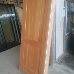 98333 Hardwood T&G 2 Panel Door in Frame side view