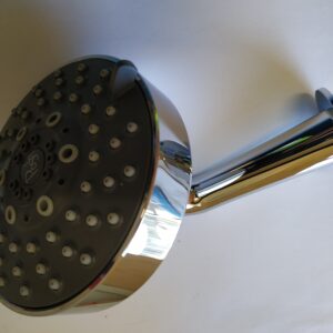 98419 Shower Head Front Chrome Shower Rose 15mm (5 Settings) on Arm