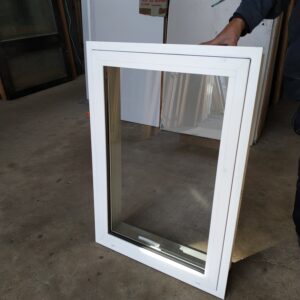 White Aluminium 585x860mm New D/G Window 1 Fan Opening