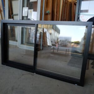 Ebony NEW 1800wx1000h Double Glazed 1 Sliding Opening Aluminium Window