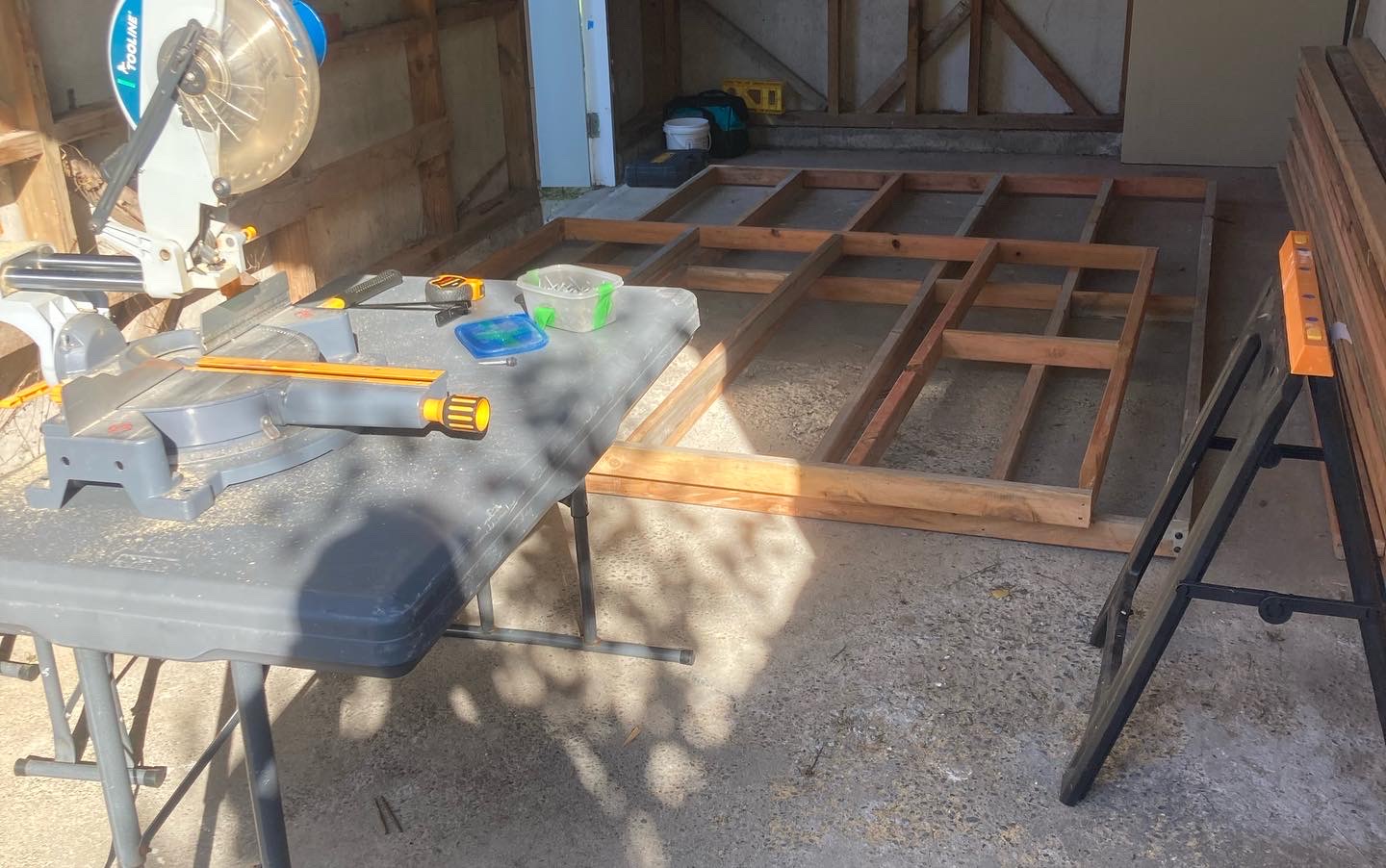 DIY Playhouse - Constructing framing