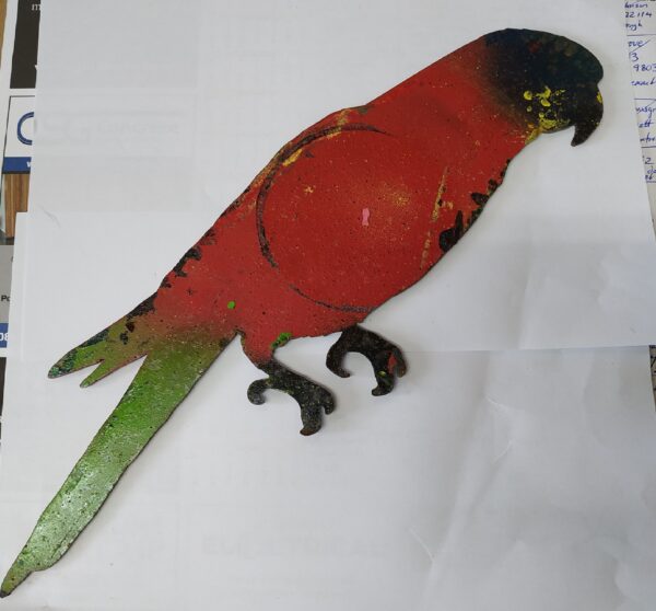 99614-Corten Parrot Red Green