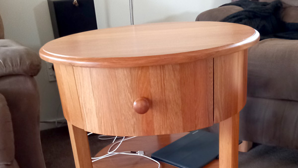 Recycled Rimu side table
