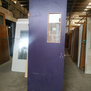 41315-810×2365 Int Door Internal Painted Flush Door - 1 Glass Pane