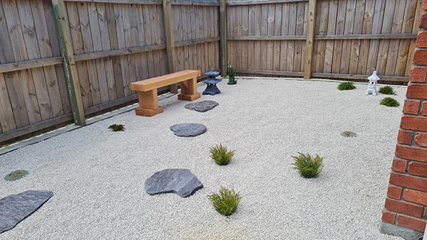 Bench Seat for Japanese Rock Garden