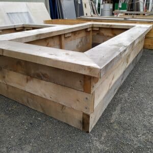 84844-Planter 450 high with seat Assembled Planter Box with Seat 2000x1000x500mm - Made to order