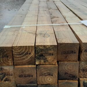 Pine 100x100x2400 – 103465 (1) New Pine Rough Sawn Post 100x100x2400mm