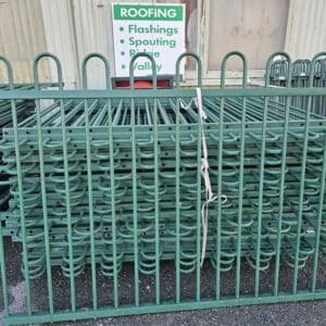 Green Metal Pool / Fence Section 1670x1480mm