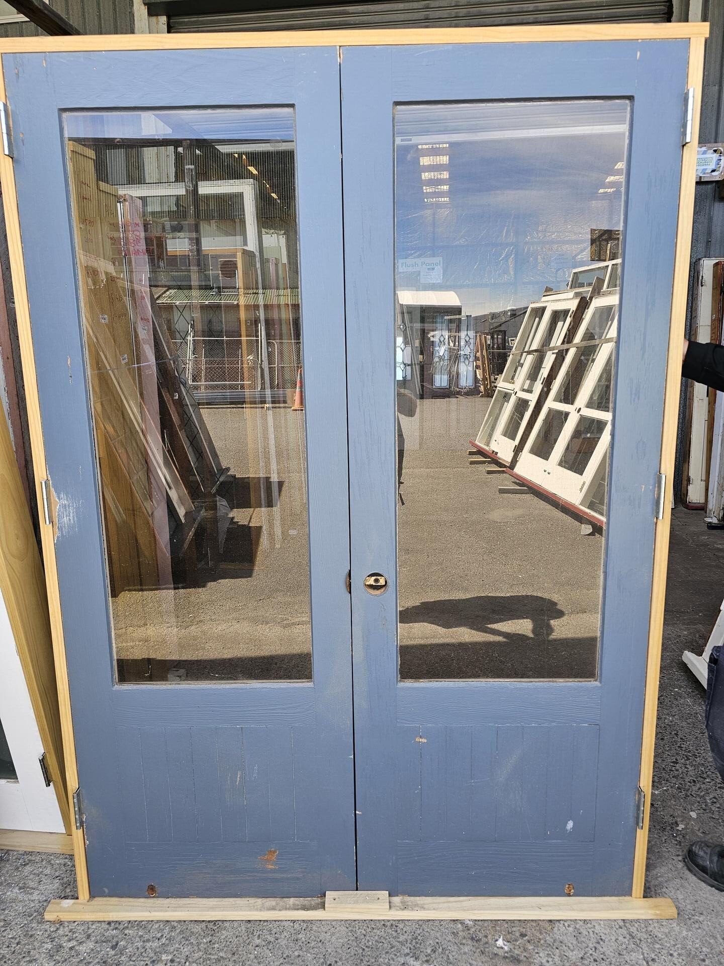 Ext Painted T&G + 1 Lite French Door | Musgroves Ltd