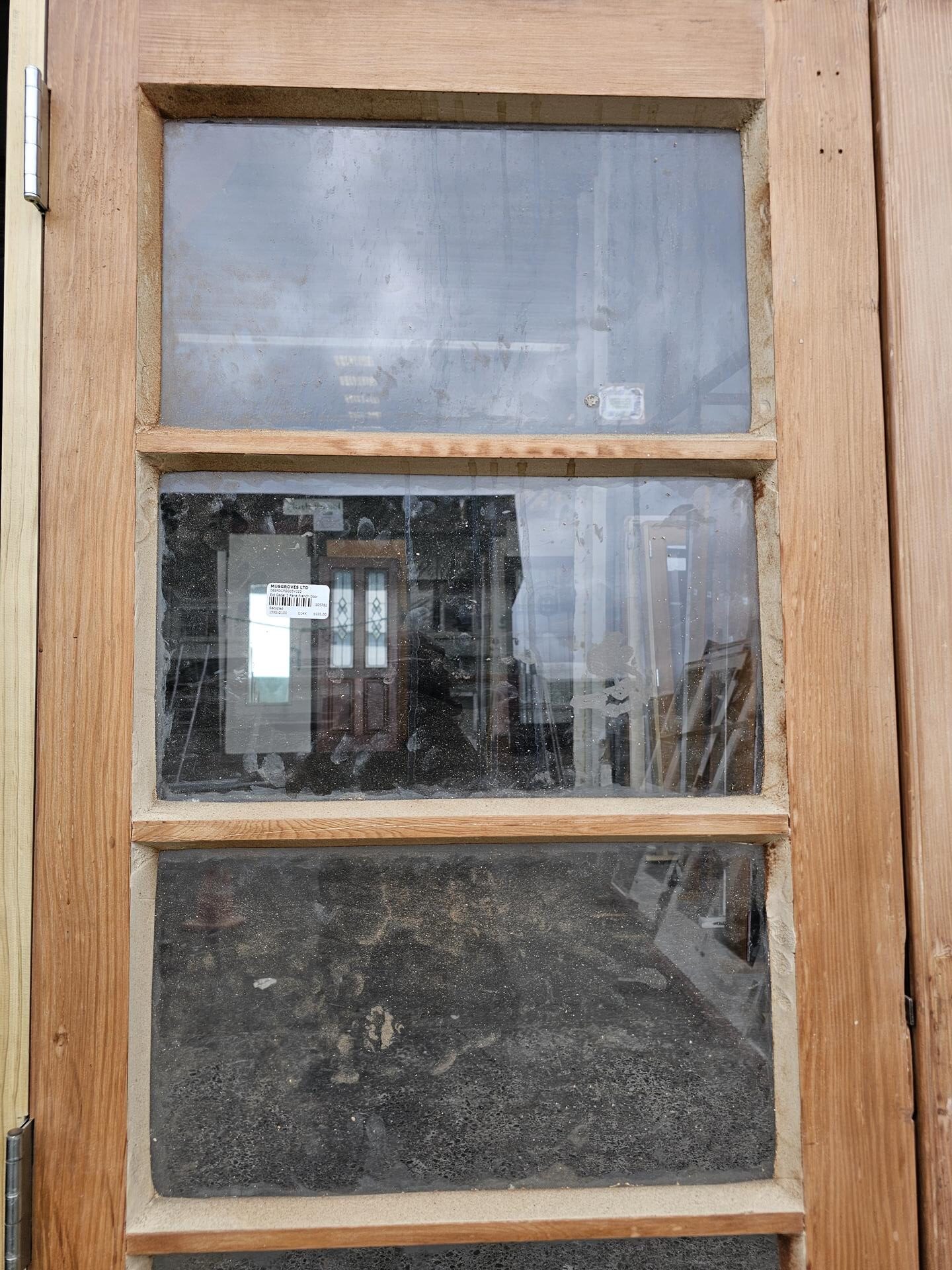 Cedar French Door 1425-2060-105782 (3) Ext Cedar 5 Pane French Door - Image 6