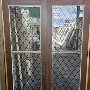 Ext Cedar French Door 1570×2050 – 98189 (2) Ext Cedar 2 Pane (Fake LeadLight Glass) French Door