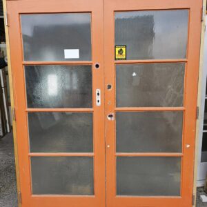Ext Cedar French Door 1660×2045 – 110492 (2) Ext Cedar / Paint 4 Pane French Door