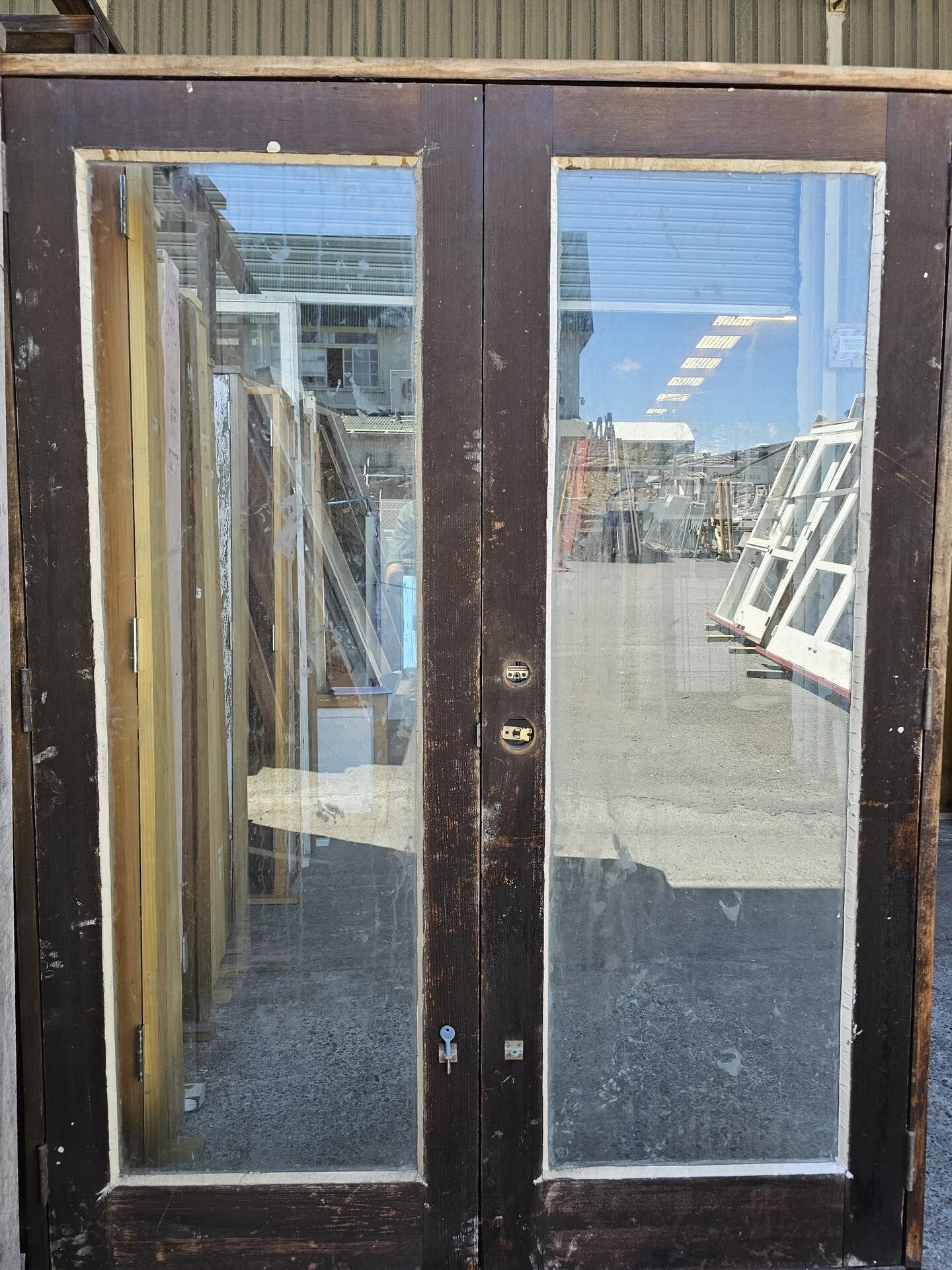 French Door 1550×2050 – 902420 (1) Ext Cedar 1 Pane Safety Glass French Door 1550x2050mm
