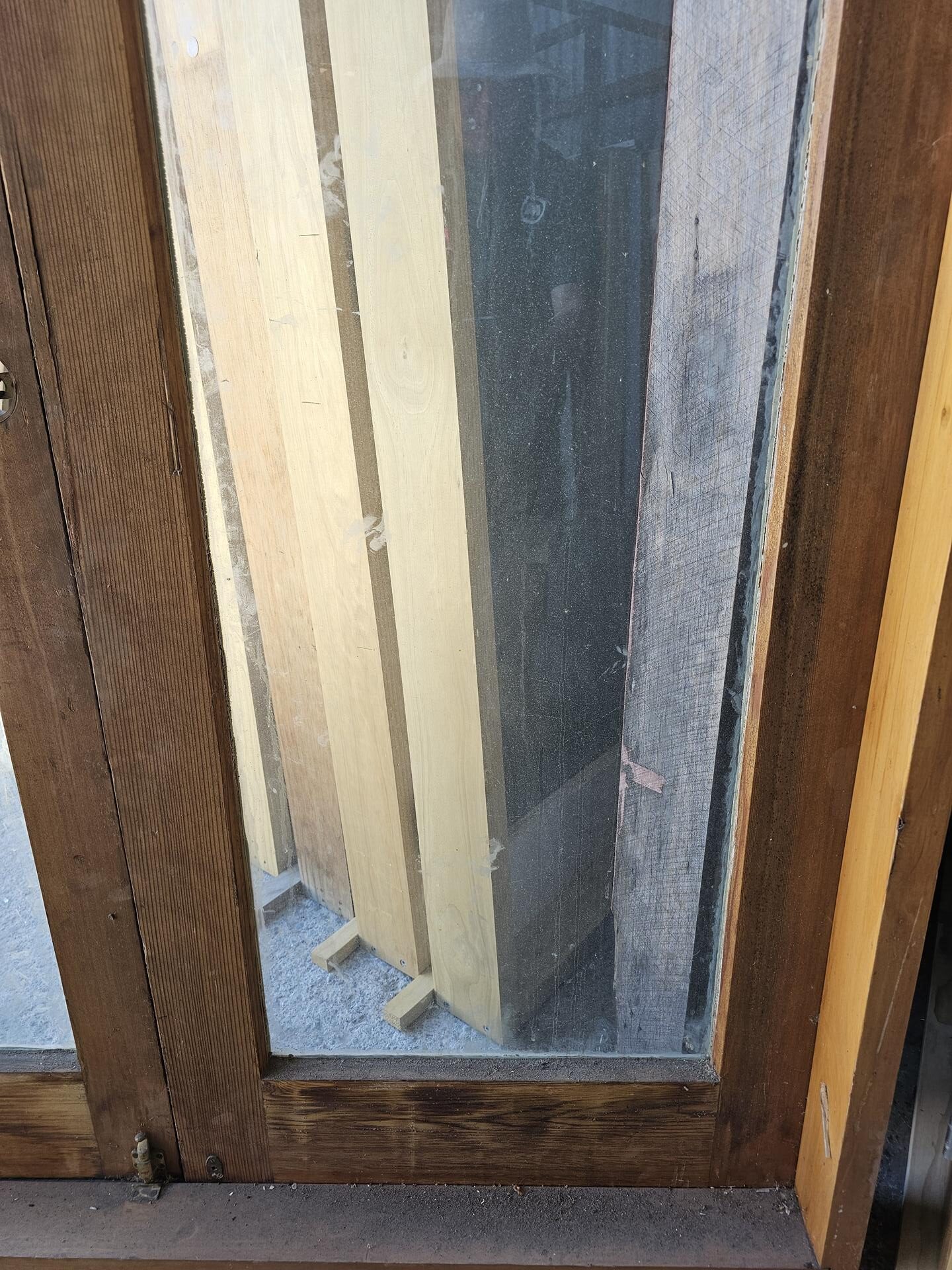 French Door 1550×2050 – 902420 (10) Ext Cedar 1 Pane Safety Glass French Door 1550x2050mm - Image 9
