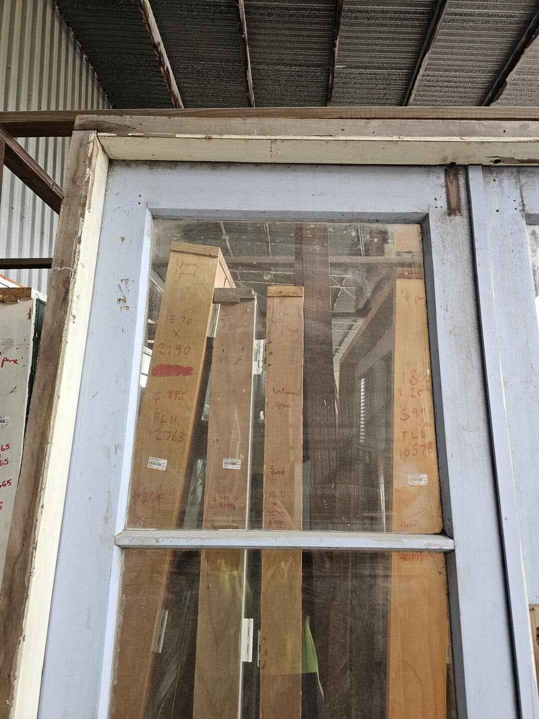 French Door 1530×2215 – 41869 (1) External Painted 3 Pane French Door - 1530x2215mm - Image 8