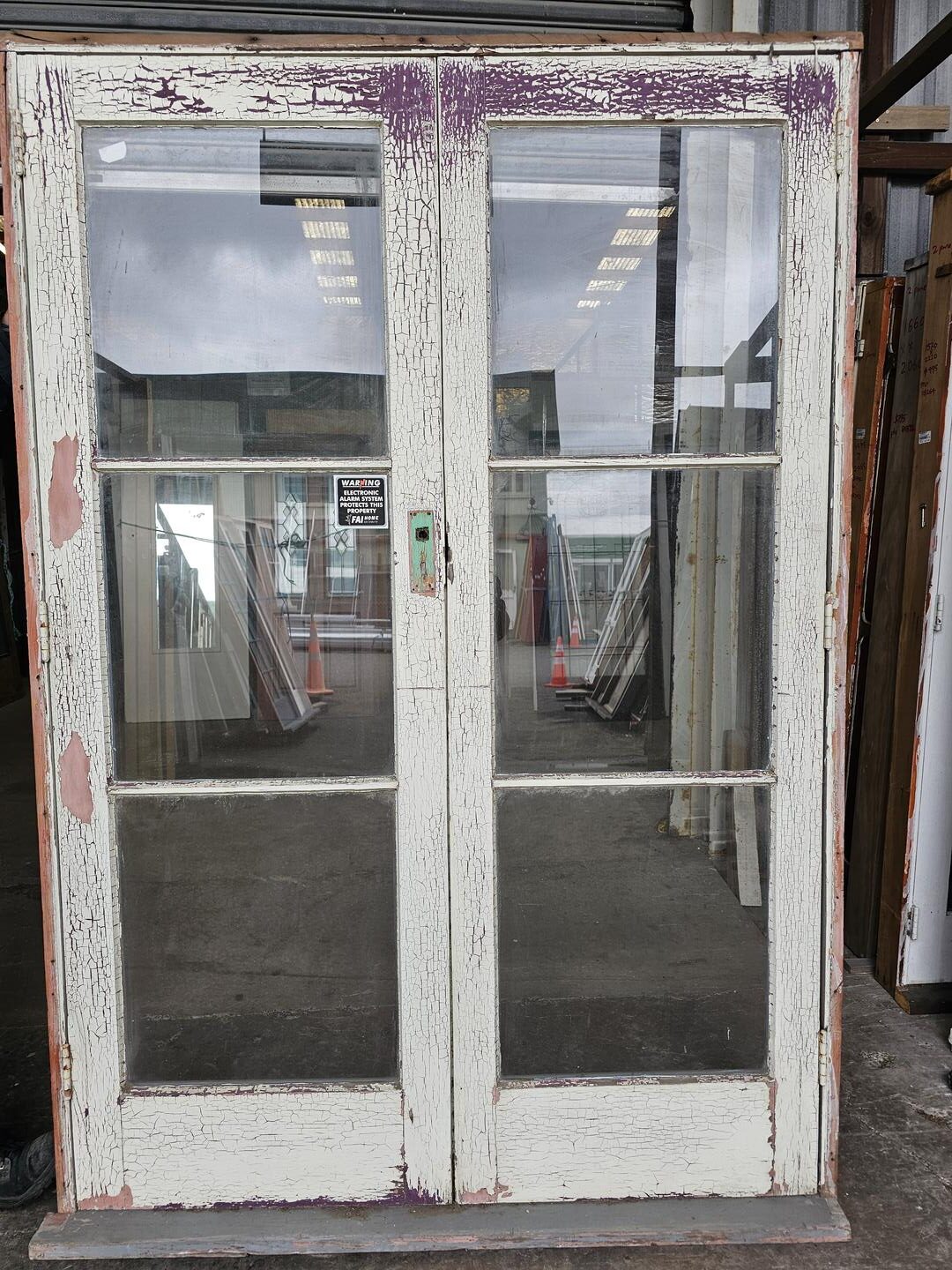 French Door 1530×2215 – 41869 (3) External Painted 3 Pane French Door - 1530x2215mm