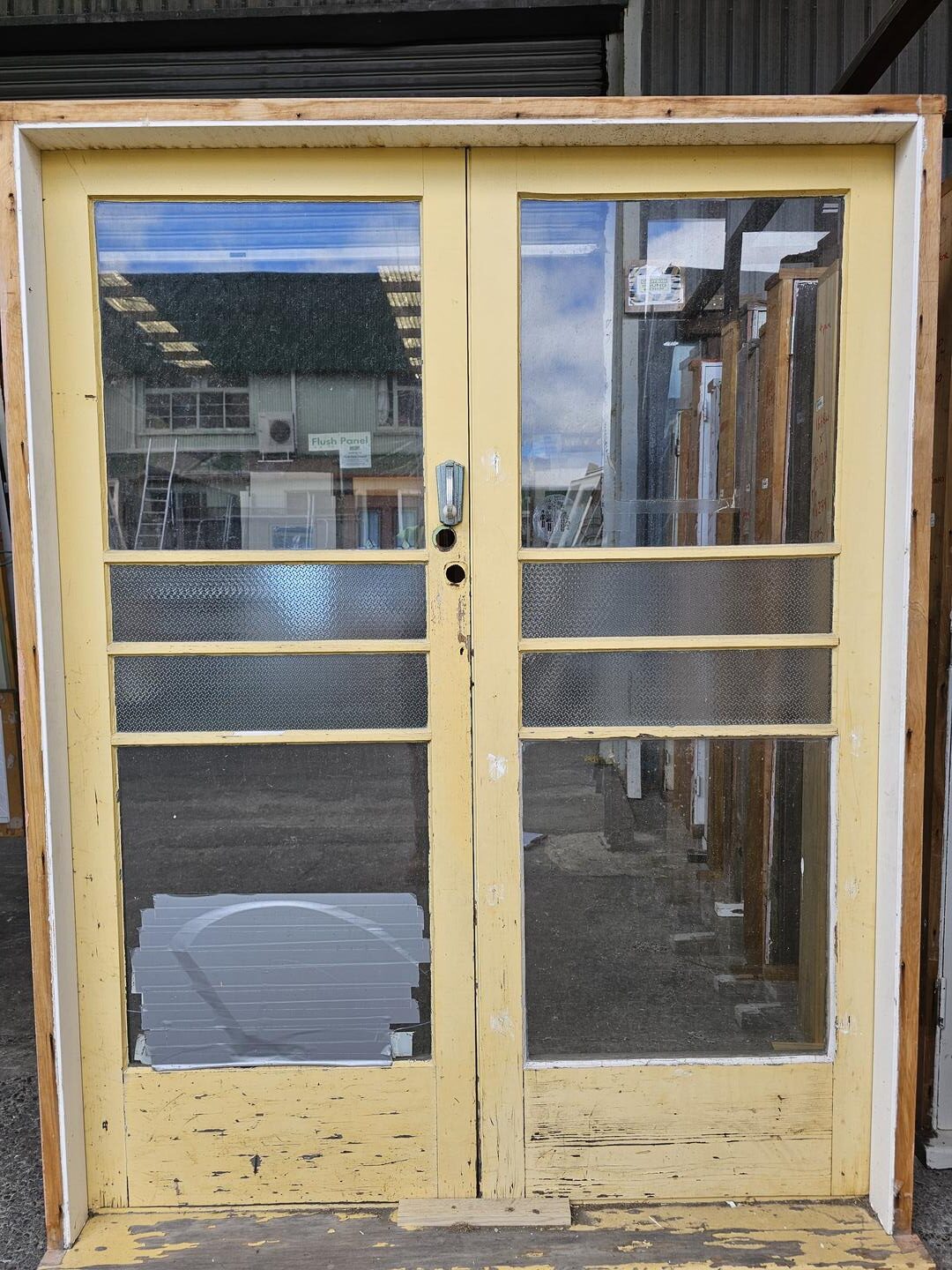 French Door 1600×2060 – 112752 (3) External 4 Pane Wooden French Door - 1600x2060mm