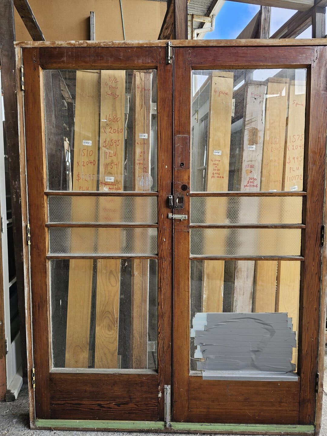 French Door 1600×2060 – 112752 (6) External 4 Pane Wooden French Door - 1600x2060mm - Image 2