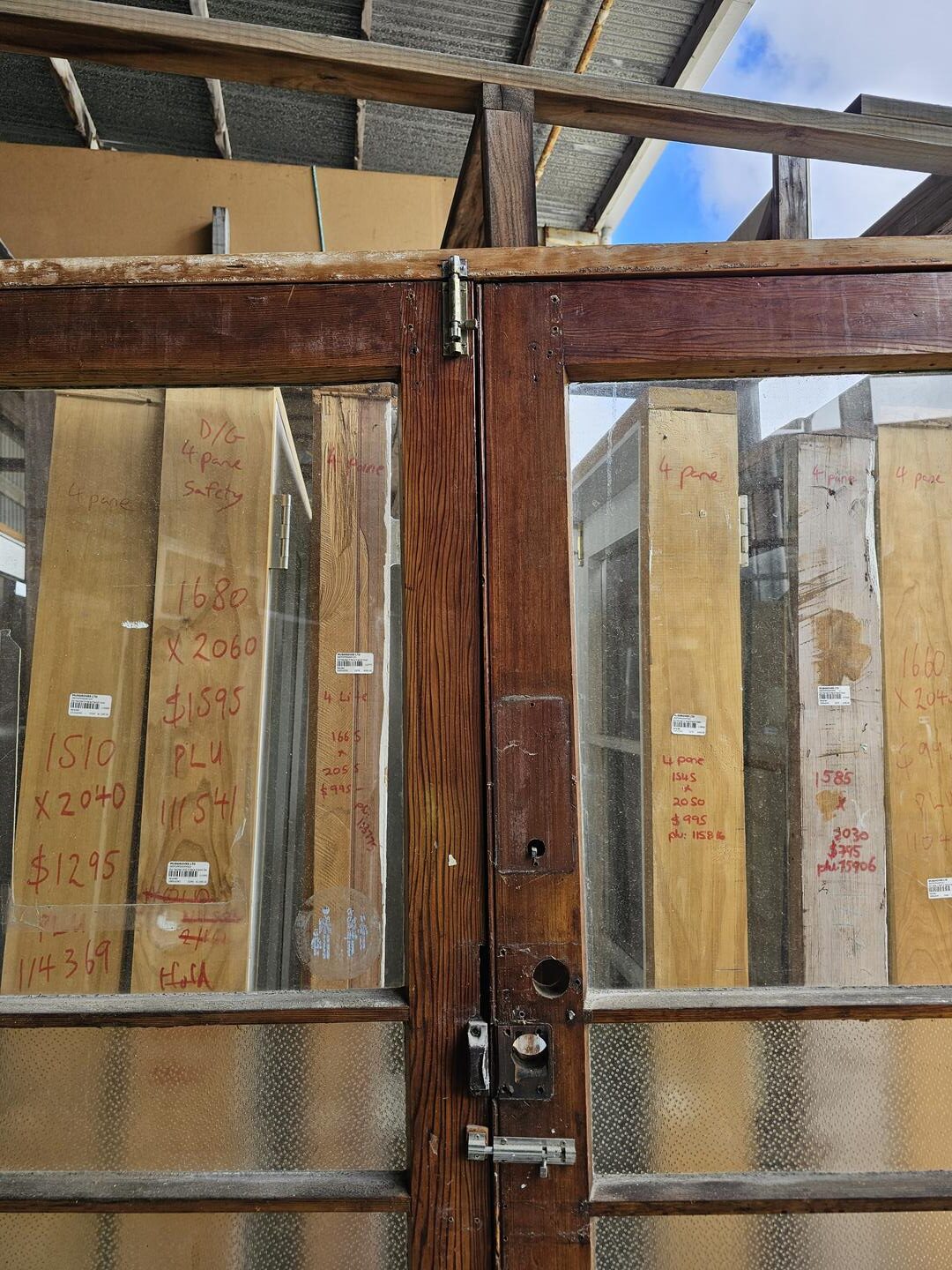 French Door 1600×2060 – 112752 (7) External 4 Pane Wooden French Door - 1600x2060mm - Image 3
