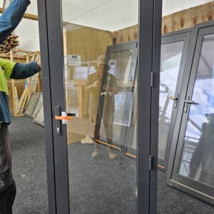 External Aluminium D/G Thermally Broken Flaxpod Door in Frame