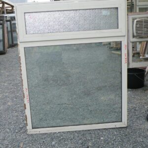 Cream D/G Aluminium Window 1 Fan Opening