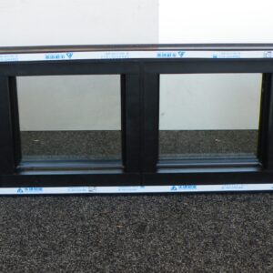 Ebony SECOND Triple Glazed Aluminium Window with 1 Fan Opening