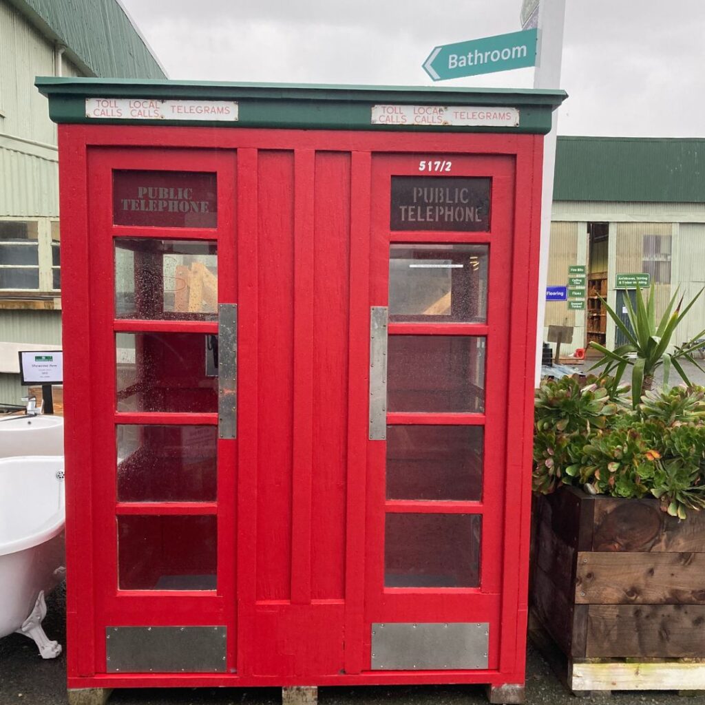 Musgroves red phone box in final spot in yard