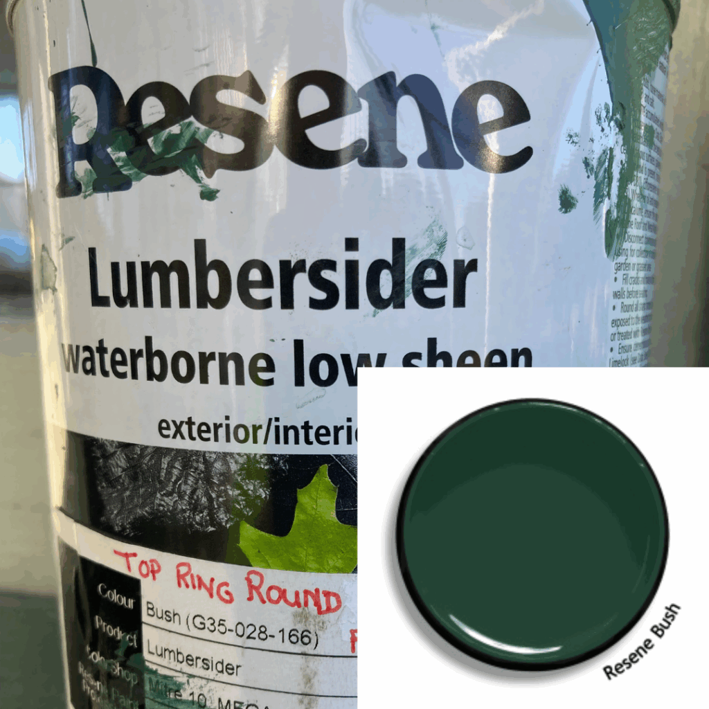 Water Based Ring Around Top of Fascia - Resene Bush