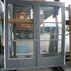 120250 French Doors 2 Pane Recycled ext Ext Painted 2 Pane French Door