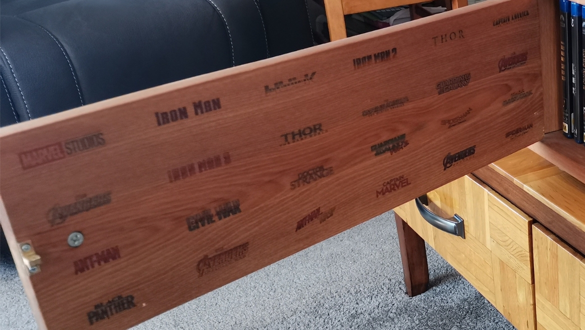 Handmade Rimu DVD Box with Character
