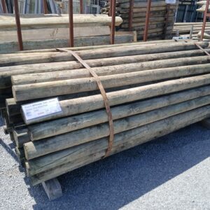 Pine Round H4 Post 90-120mm x 2400mm Long