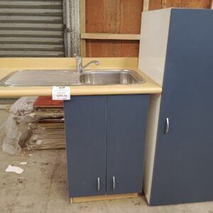 IMG_20260220_085518 Blue Kitchenette with Cream Bench Top