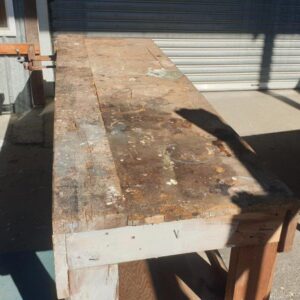 Recycled Work Bench With Vice - 2430x720x810mm